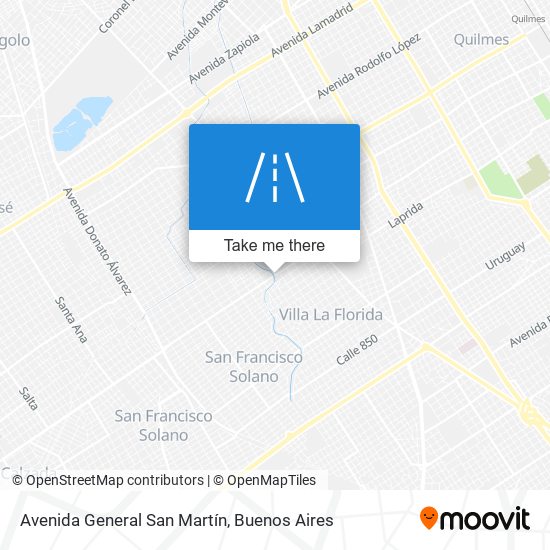 Mapa de Avenida General San Martín