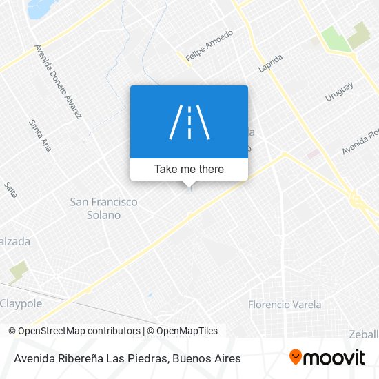 Avenida Ribereña Las Piedras map