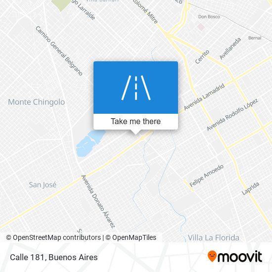 Calle 181 map