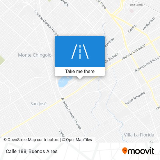 Calle 188 map
