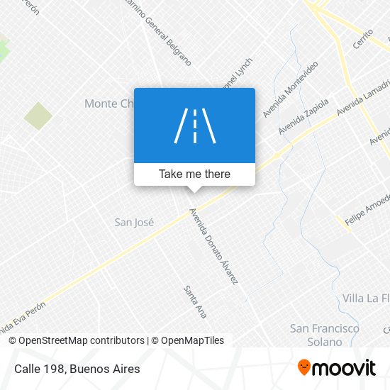 Calle 198 map