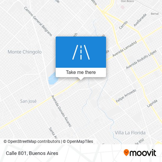 Calle 801 map