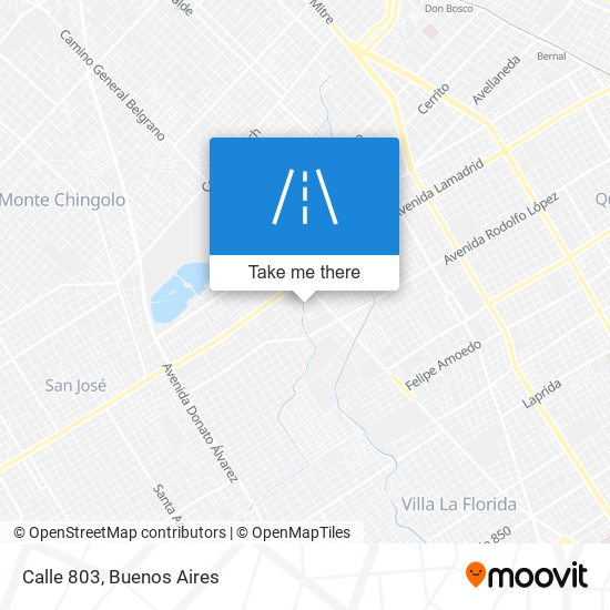 Calle 803 map