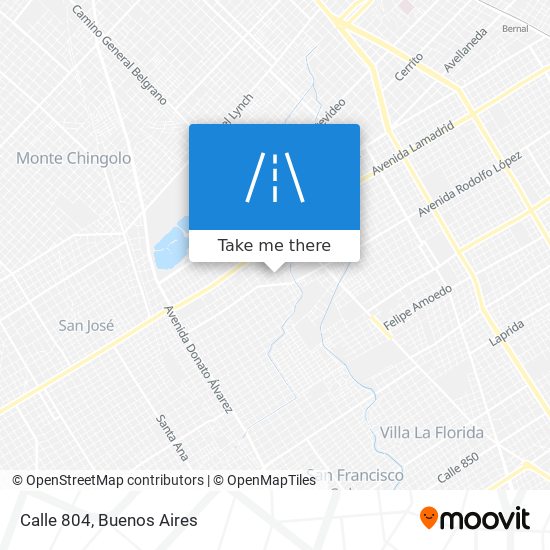 Mapa de Calle 804