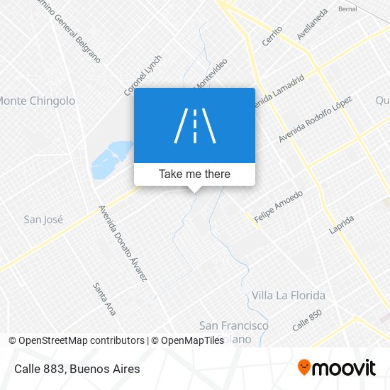 Mapa de Calle 883