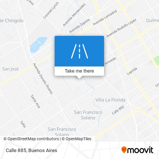 Calle 885 map