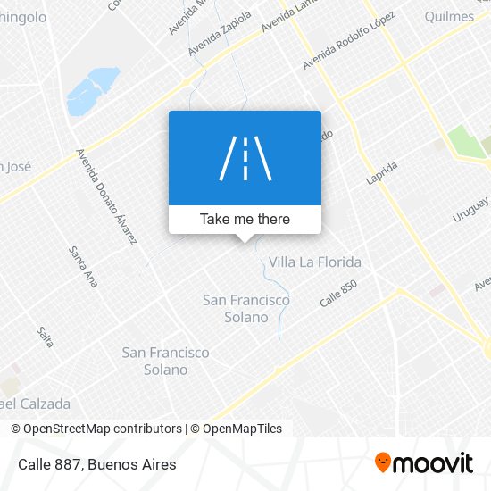 Calle 887 map