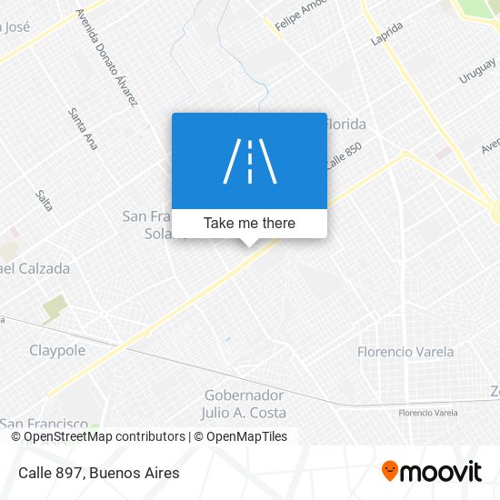 Calle 897 map