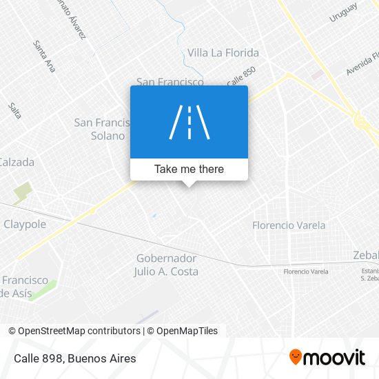 Calle 898 map