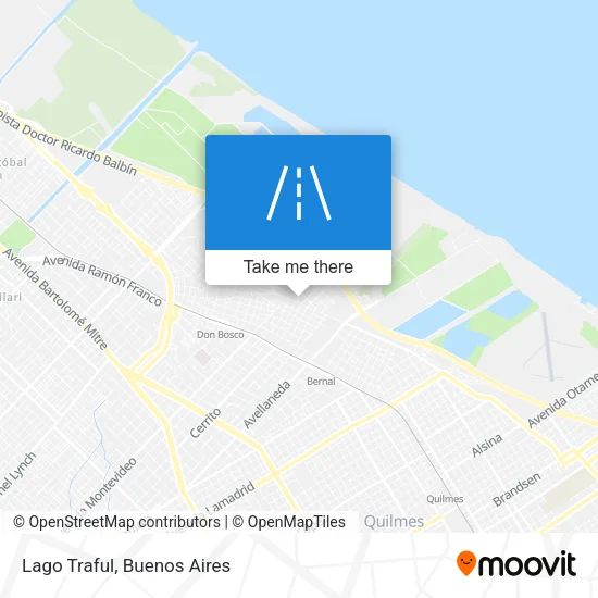 Lago Traful map