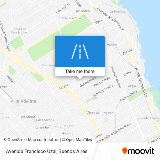 Avenida Francisco Uzal map