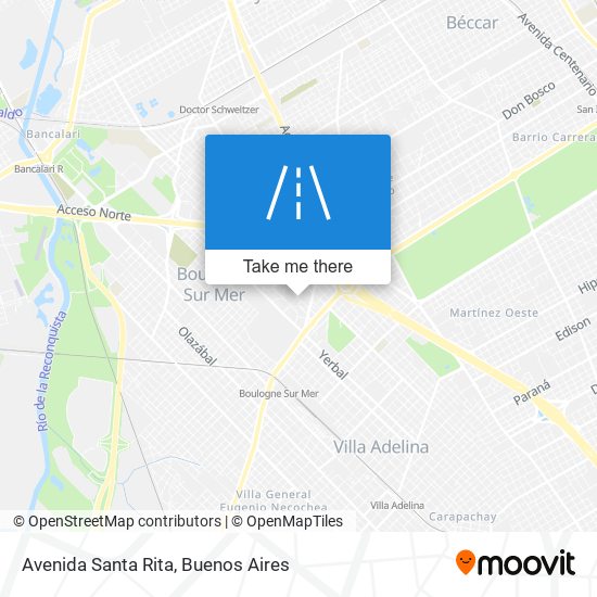 Avenida Santa Rita map