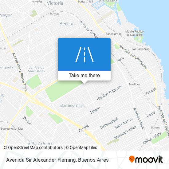 Avenida Sir Alexander Fleming map