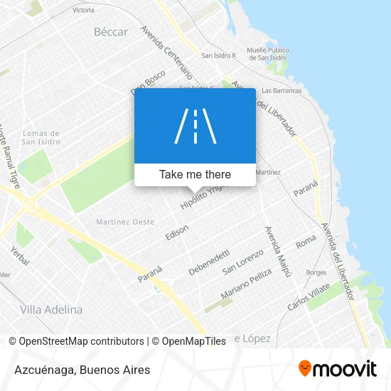 Azcuénaga map