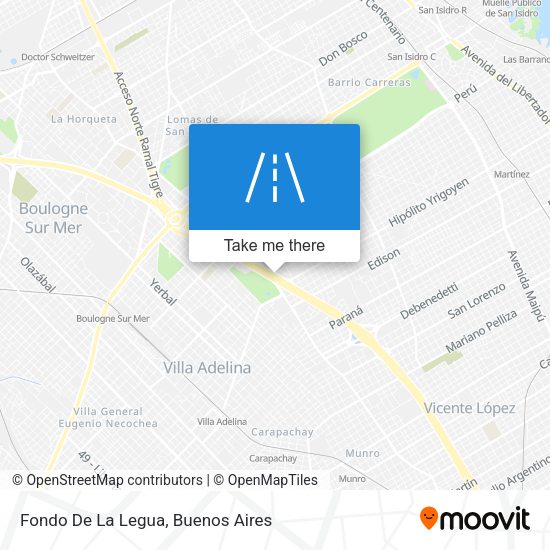 Mapa de Fondo De La Legua