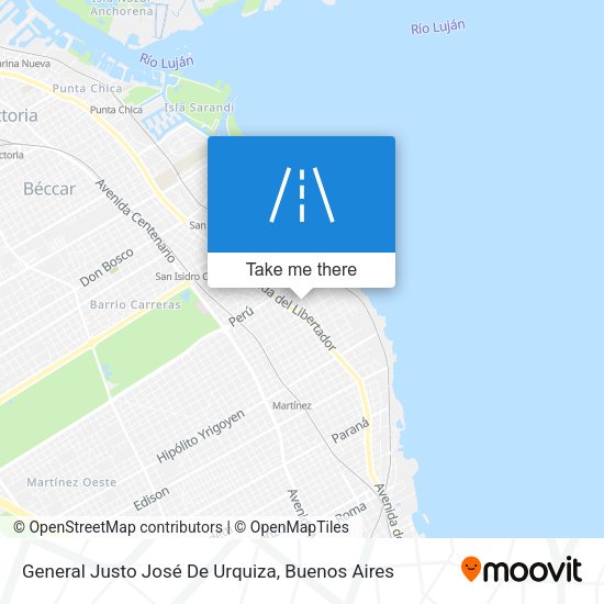 General Justo José De Urquiza map