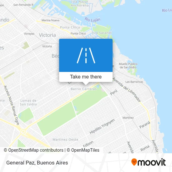 General Paz map