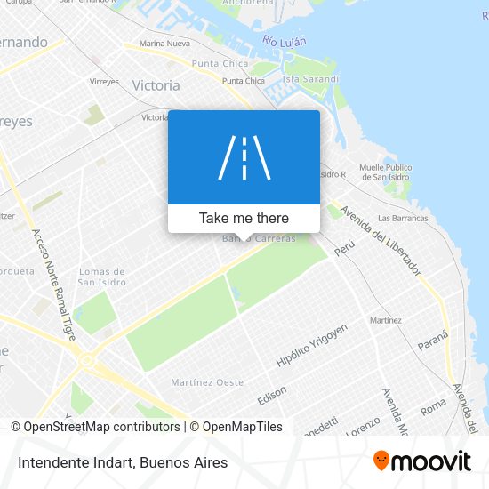Mapa de Intendente Indart