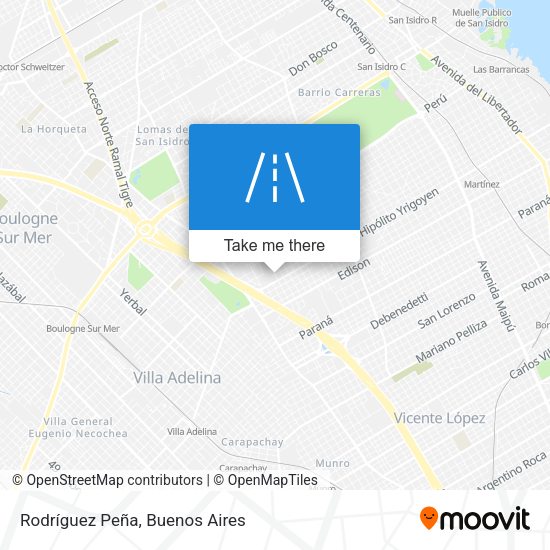 Mapa de Rodríguez Peña