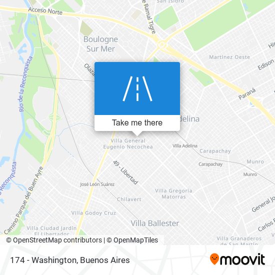 Mapa de 174 - Washington