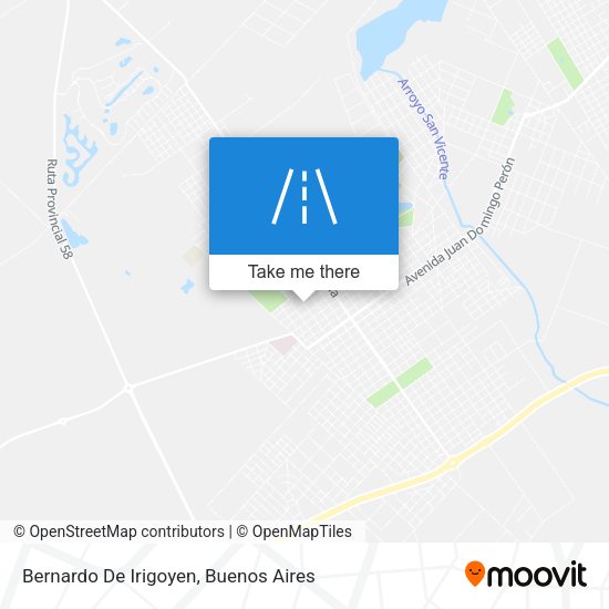 Bernardo De Irigoyen map