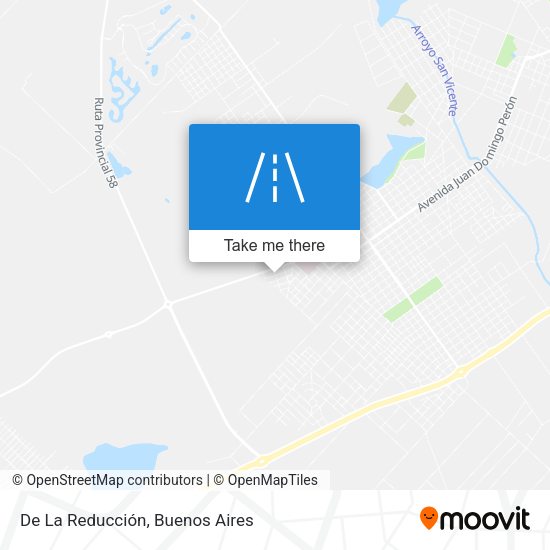 De La Reducción map