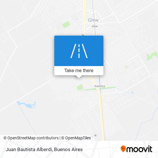 Juan Bautista Alberdi map