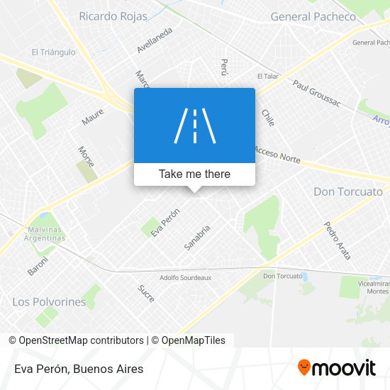 Mapa de Eva Perón