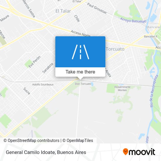 General Camilo Idoate map