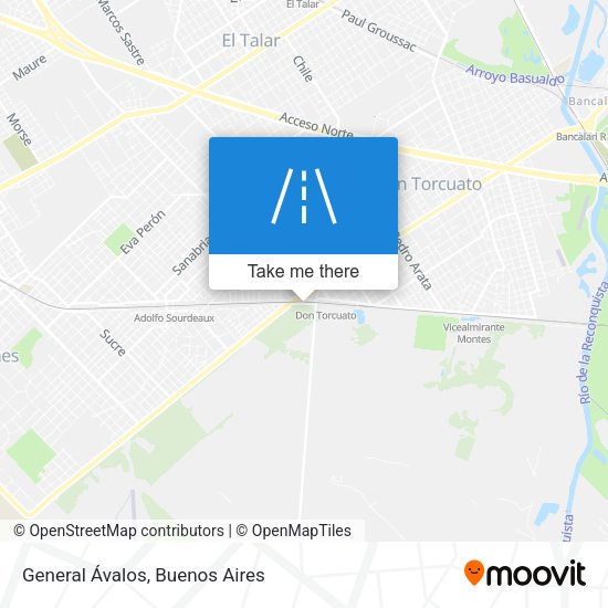 Mapa de General Ávalos