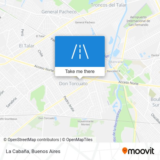 La Cabaña map