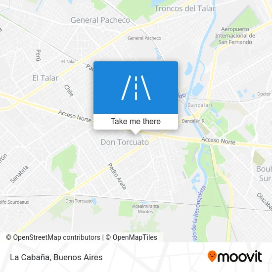 La Cabaña map