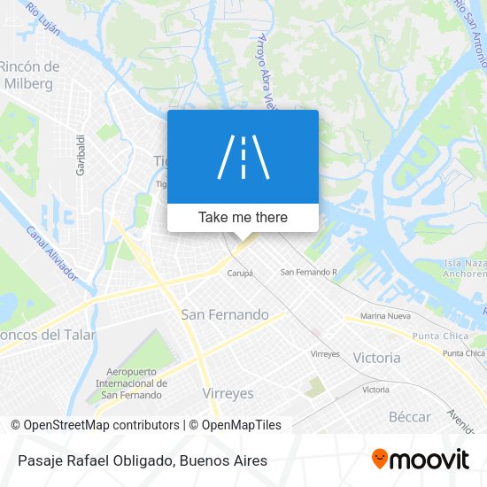 Mapa de Pasaje Rafael Obligado