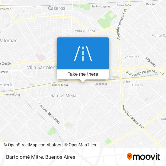 Bartolomé Mitre map