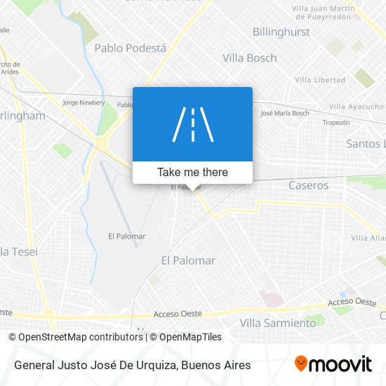 General Justo José De Urquiza map