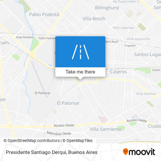 Presidente Santiago Derqui map