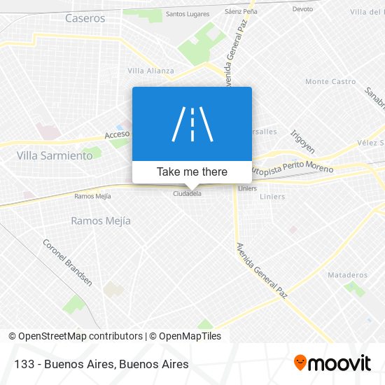 Mapa de 133 - Buenos Aires