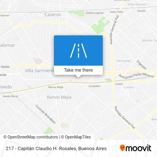 217 - Capitán Claudio H. Rosales map