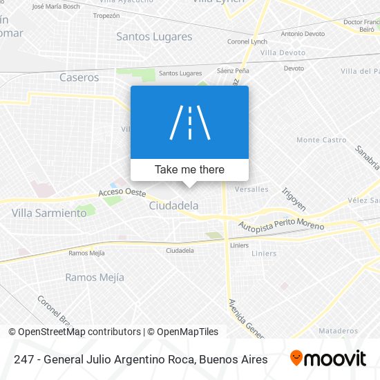 247 - General Julio Argentino Roca map