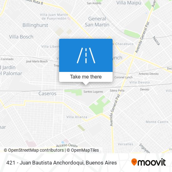421 - Juan Bautista Anchordoqui map