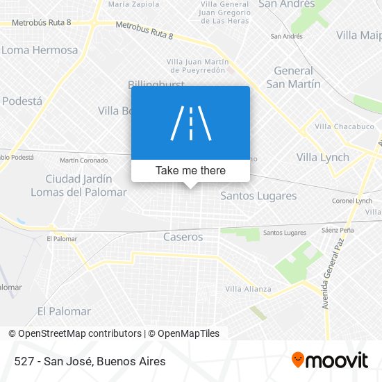 527 - San José map