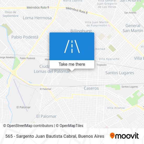 565 - Sargento Juan Bautista Cabral map