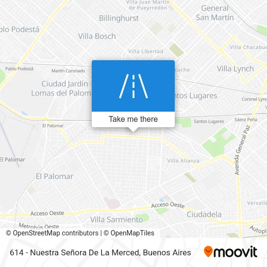614 - Nuestra Señora De La Merced map
