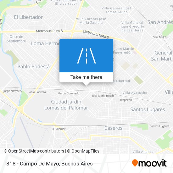 818 - Campo De Mayo map