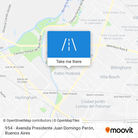 954 - Avenida Presidente Juan Domingo Perón map