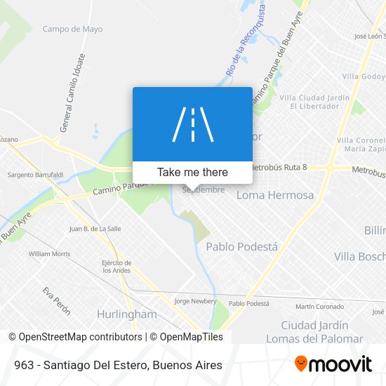 963 - Santiago Del Estero map