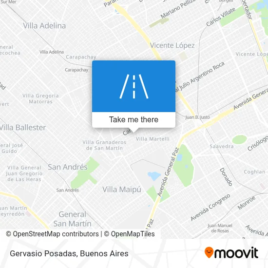 Gervasio Posadas map