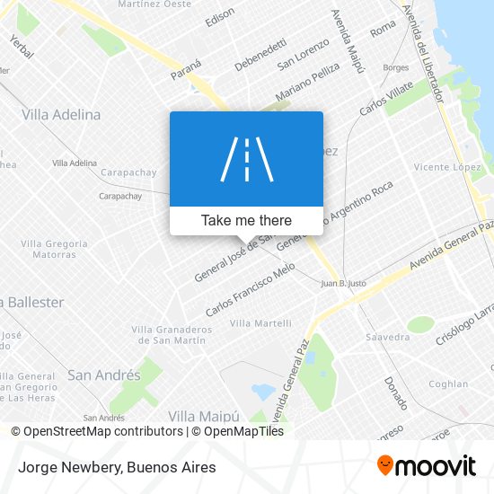 Mapa de Jorge Newbery