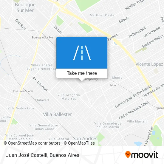 Mapa de Juan José Castelli