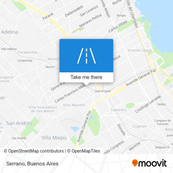 Mapa de Serrano